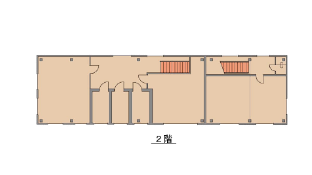 緑が丘駅前店舗の2階間取り画像