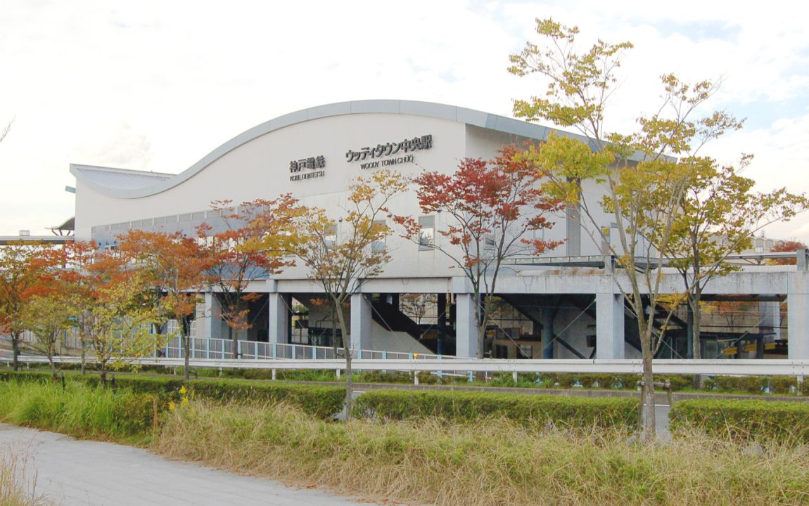 ウッディタウン中央駅の外観