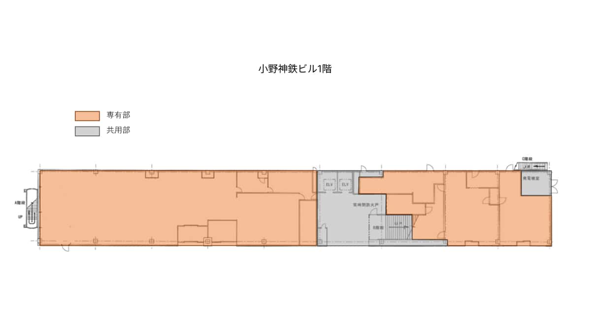 小野神鉄ビルの1階間取り画像