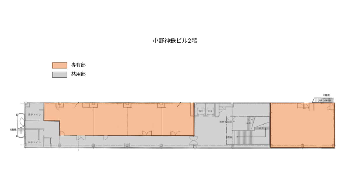小野神鉄ビルの2階間取り画像