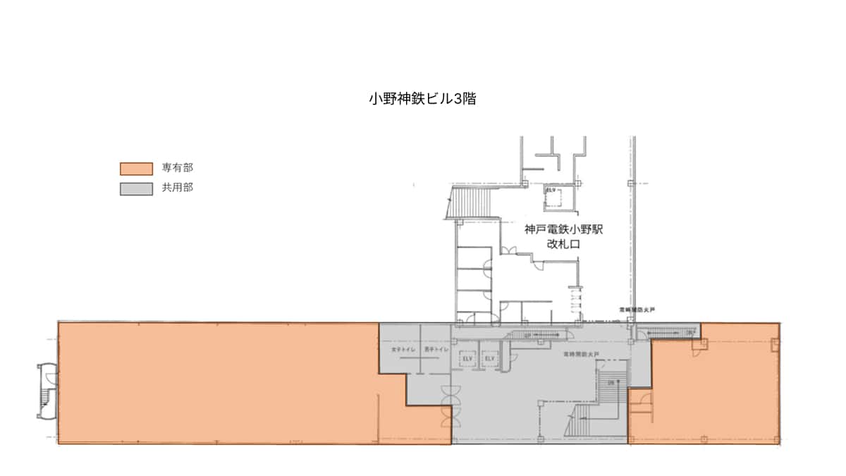 小野神鉄ビルの3階間取り画像