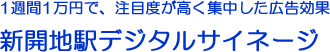 新開地駅デジタルサイネージ